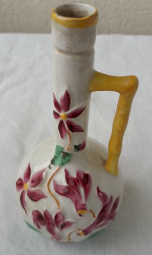2 vases soliflores cyclamens