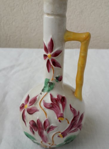 2 vases soliflores cyclamens