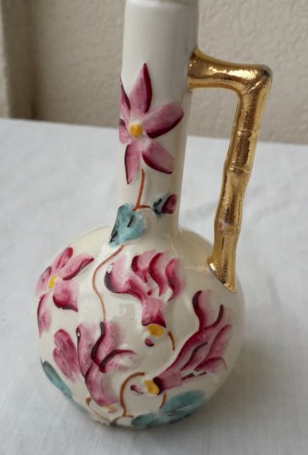 2 vases soliflores cyclamens