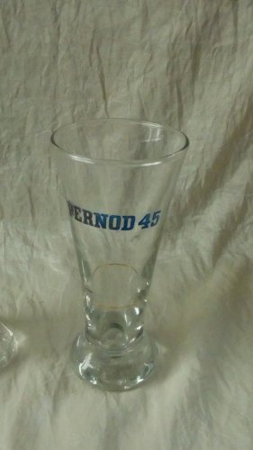 2 VERRES ANCIENS PUBLICITAIRE BERGER ET PERNOD 45 BISTROT *
