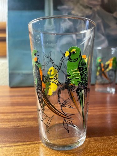 2 verres vintage aux oiseaux ?