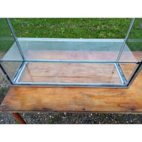 2 Vitrines Industrielles en Fer Et Verre