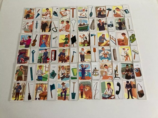 20⚜️ Ancien Jeu de Société Le Loto Les Métiers Éditions Volumétrix Complet