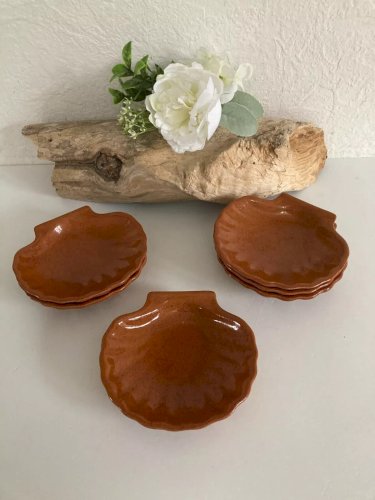 20⚜️ Assiette Presentation Coquillage St Jacque en Porcelaine Emile Henry France