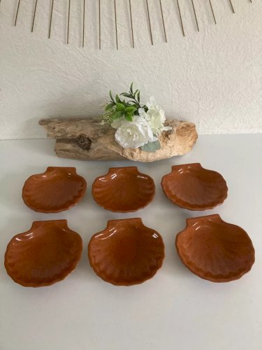 20⚜️ Assiette Presentation Coquillage St Jacque en Porcelaine Emile Henry France