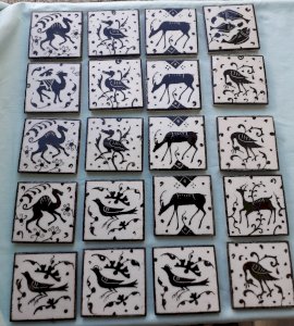 20 carreaux en terre cuite Jérusalem