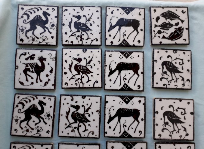 20 carreaux en terre cuite Jérusalem