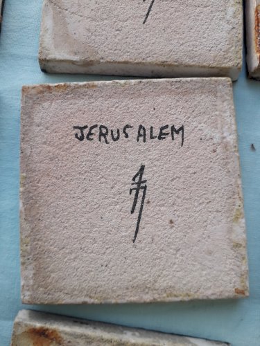 20 carreaux en terre cuite Jérusalem