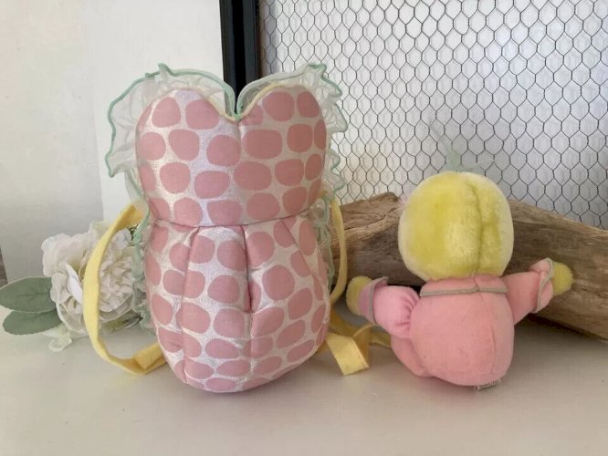 21 ⚜ Ancienne Peluche Doudou Bébé Tortue Tottles Twins Mattel Année 1989 Vintage