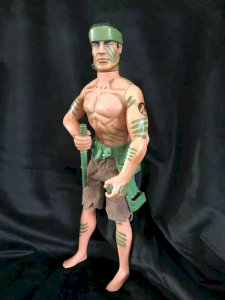 21 ⚜️ Figurine Action Man Année 1999 Hasbro Hauteur 30 Cm