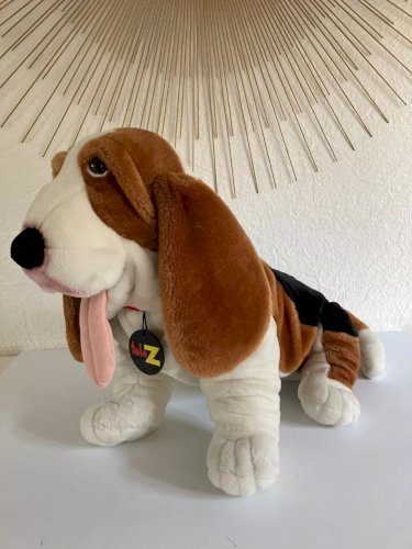 21⚜️ Grande Peluche Doudou Le Chien Télé Z Jemini Hauteur 35 Cm