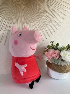 21⚜️ Grande Peluche Doudou Peppa Pig George Pig Année 2021 Hauteur 40 Cm Assis