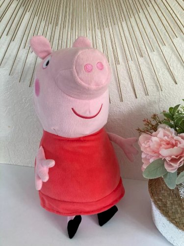21⚜️ Grande Peluche Doudou Peppa Pig George Pig Année 2021 Hauteur 40 Cm Assis