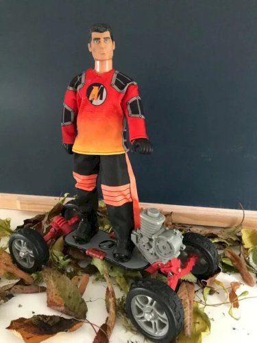 21 ⚜️ Jouet Action Man Skateboard Extrême + Figurine Hasbro
