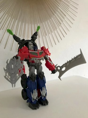 21⚜️ Jouet Figurine Robot Transformers Optimus Prime Hasbro Année 2013