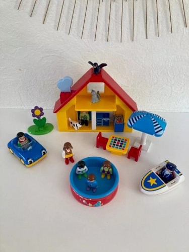 21⚜️ Jouet Playmobil 123 Maison de Vacances Réf 9527