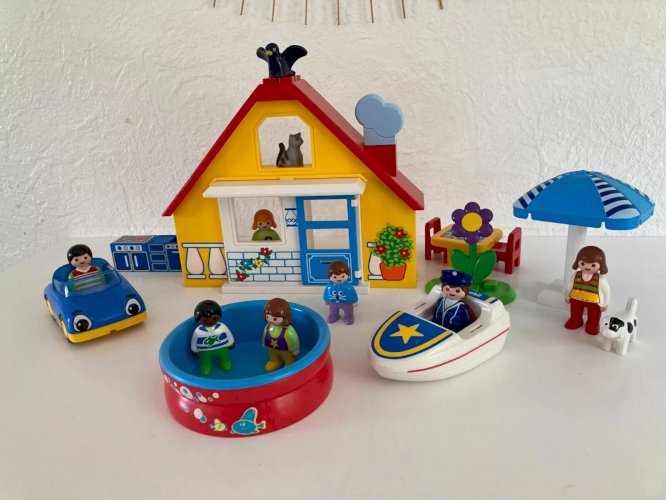 21⚜️ Jouet Playmobil 123 Maison de Vacances Réf 9527