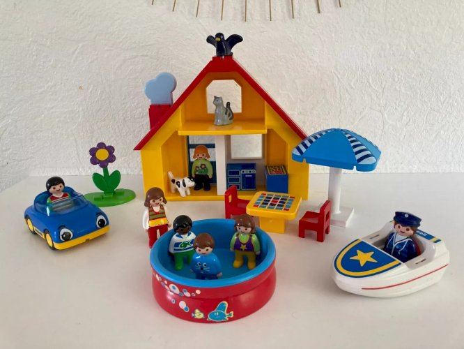 21⚜️ Jouet Playmobil 123 Maison de Vacances Réf 9527