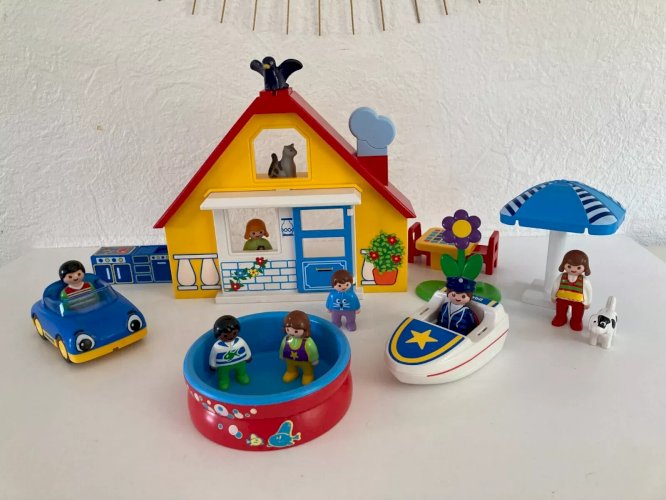 21⚜️ Jouet Playmobil 123 Maison de Vacances Réf 9527