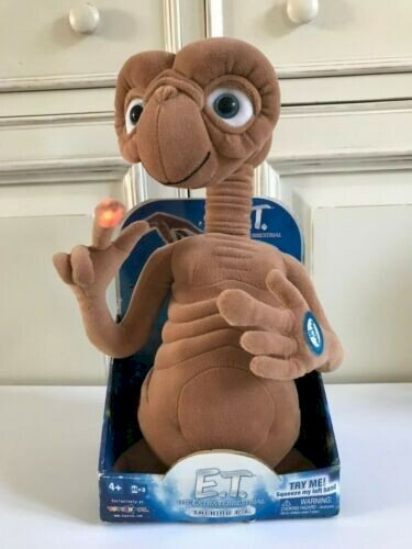 21⚜️ Peluche Doudou E.T 30 Cm Universal Toysrus Parle Français Vendu Avec Boite