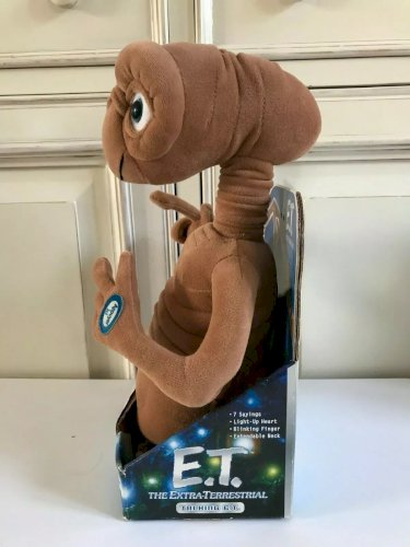 21⚜️ Peluche Doudou E.T 30 Cm Universal Toysrus Parle Français Vendu Avec Boite