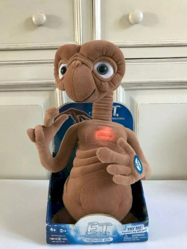 21⚜️ Peluche Doudou E.T 30 Cm Universal Toysrus Parle Français Vendu Avec Boite