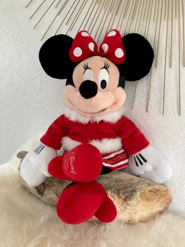 21⚜️ Peluche Doudou Minnie Disney Store 2010 Hauteur 30 Cm Assis