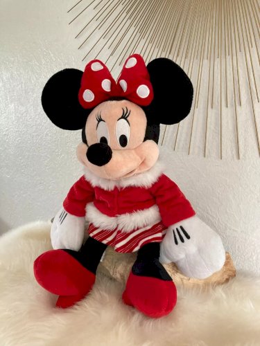 21⚜️ Peluche Doudou Minnie Disney Store 2010 Hauteur 30 Cm Assis