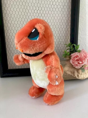 21⚜️ Peluche Doudou Pokémon Nintendo Salamèche Hauteur 30 Cm