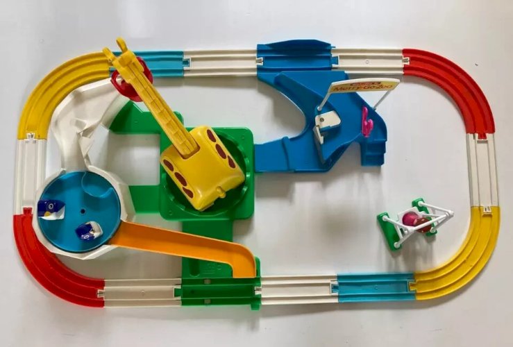 22 ⚜️ Ancien Jouet Ensemble Train Merry-Go-Zoo Par Tomy Année 1979 Vintage