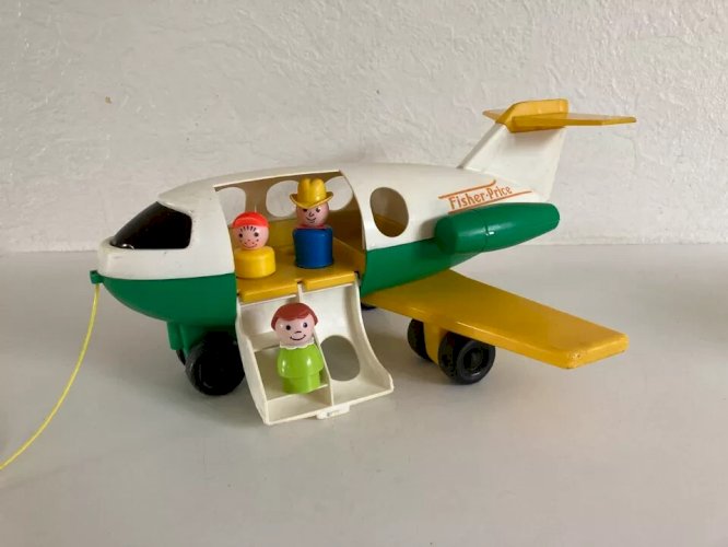22 ⚜️  Ancien Jouet L'avion Fisher Price Réf 2360 Vintage Année 1980