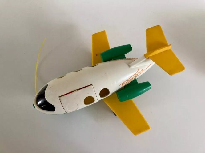 22 ⚜️  Ancien Jouet L'avion Fisher Price Réf 2360 Vintage Année 1980