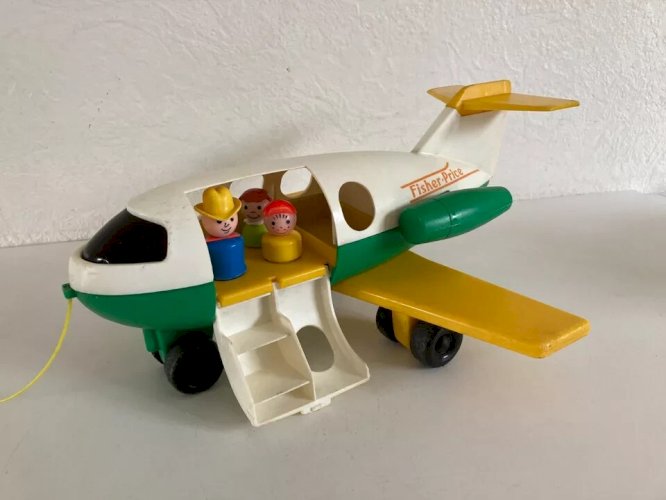 22 ⚜️  Ancien Jouet L'avion Fisher Price Réf 2360 Vintage Année 1980