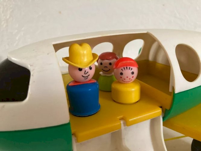 22 ⚜️  Ancien Jouet L'avion Fisher Price Réf 2360 Vintage Année 1980