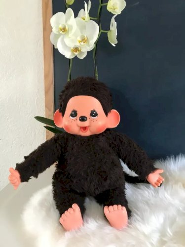 22 ⚜️ Ancienne Grande Peluche Doudou Nounours Kiki Vintage Hauteur 42 Cm