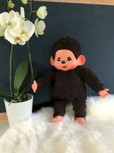 22 ⚜️ Ancienne Grande Peluche Doudou Nounours Kiki Vintage Hauteur 42 Cm