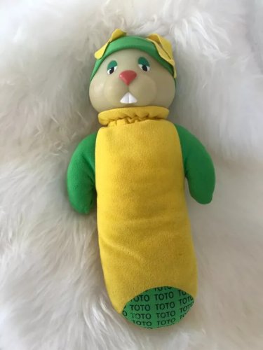 22 ⚜️ Ancienne Peluche Doudou Luciole Toto Ajena Phosphorescente Vintage
