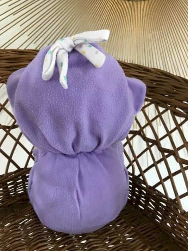 22 ⚜️  Ancienne Peluche Doudou Popples Bébé Bibsy Vintage 25 Cm Assis