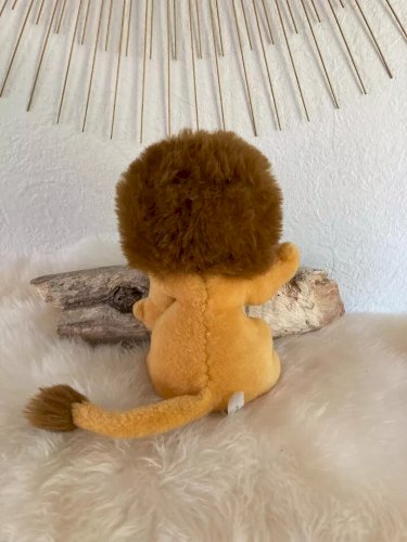 22 ⚜️ Ancienne Peluche Mascotte Le Lion Jaune LCL Crédit Lyonnais Ajena Vintage