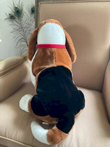 22 ⚜️ Grande Peluche Doudou Le Chien Basset Télé Z Publicitaire Jemini H 37 Cm