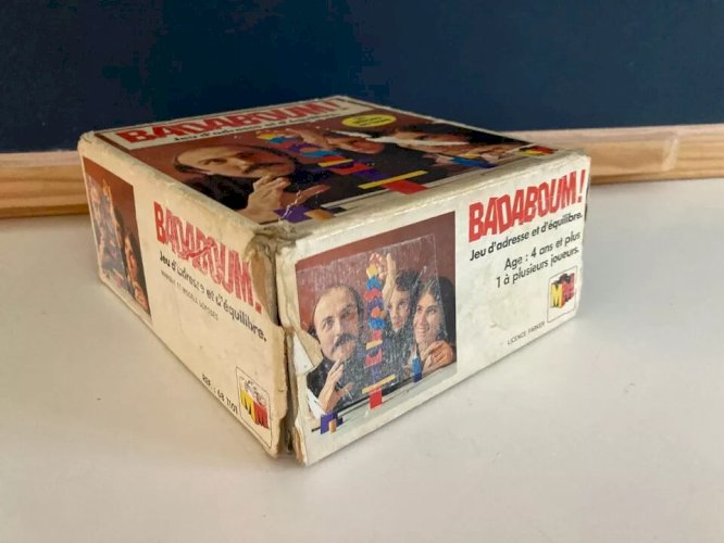 22 ⚜ Jeu de Société D'adresse & d'équilibre Badaboum 21 Pièces Capiepa Complet