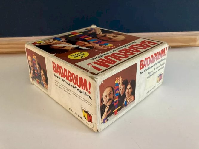 22 ⚜ Jeu de Société D'adresse & d'équilibre Badaboum 21 Pièces Capiepa Complet
