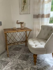 22 ⚜️ Lovely Vintage Rattan Wicker Desk Chair