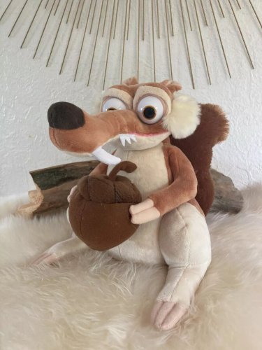 22 ⚜️ Peluche Doudou Animé Scrat L'Âge de Glace Interactive Gipsy Hauteur 25 Cm