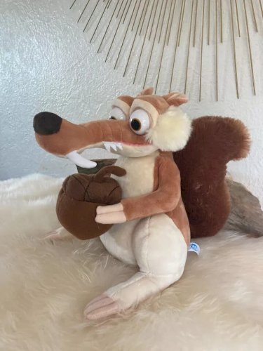 22 ⚜️ Peluche Doudou Animé Scrat L'Âge de Glace Interactive Gipsy Hauteur 25 Cm