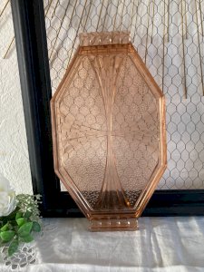 225⚜️ Old Decorative Serving Tray for Liquor 32 Cm Long Made In France