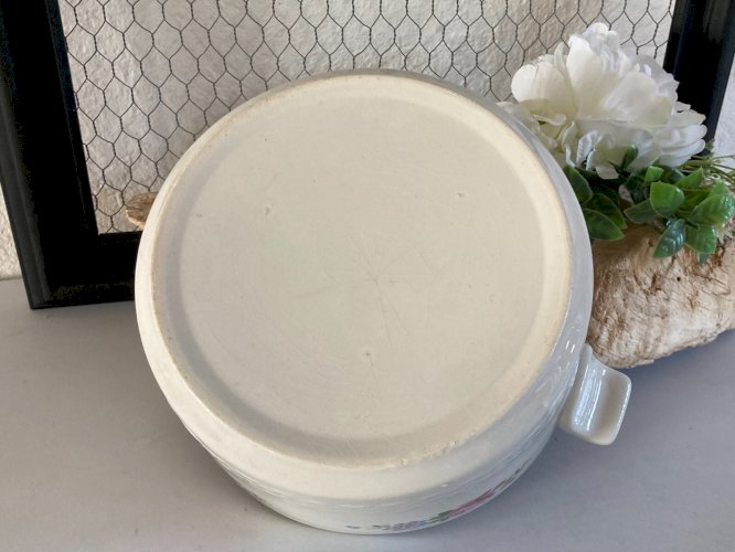 225⚜️ Ancien Pot en Céramique Decoration Déco Fleurs Hauteur 11 Cm Vintage