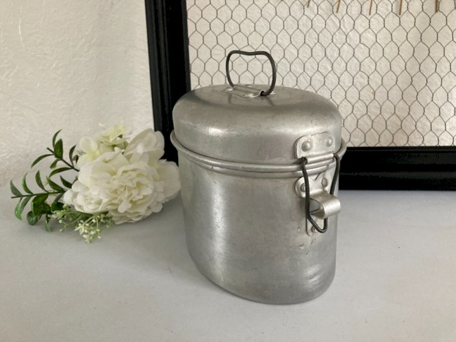 225⚜️ Ancienne Gamelle Ferradura Portugal en Aluminium Longueur 17 Cm Vintage