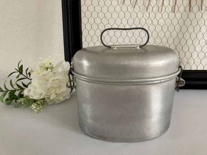225⚜️ Ancienne Gamelle Ferradura Portugal en Aluminium Longueur 17 Cm Vintage
