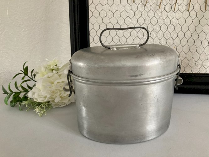 225⚜️ Ancienne Gamelle Ferradura Portugal en Aluminium Longueur 17 Cm Vintage